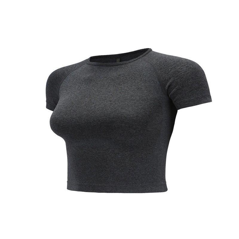 Yoga clothing exposed navel T-shirt