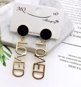 Earrings spring and summer new exaggerated wood silk satin flowers hypoallergenic boutique earrings earrings