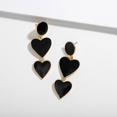 Women's Large Geometric Drip Women's Stud Earrings