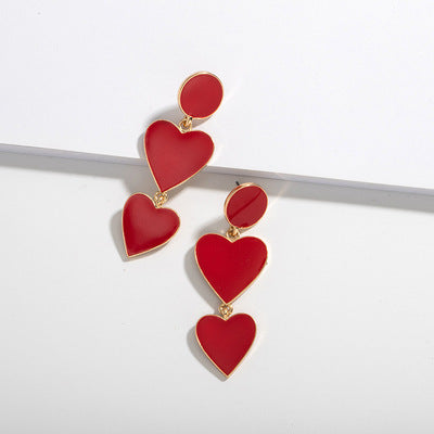 Women's Large Geometric Drip Women's Stud Earrings