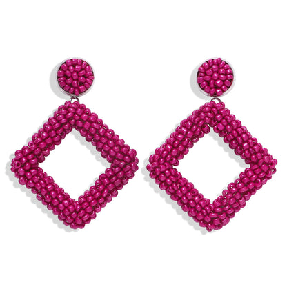 Diamond Bead Earrings