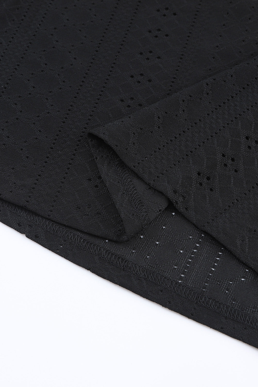 Green Lace Trim V Neck Short Sleeve Blouse