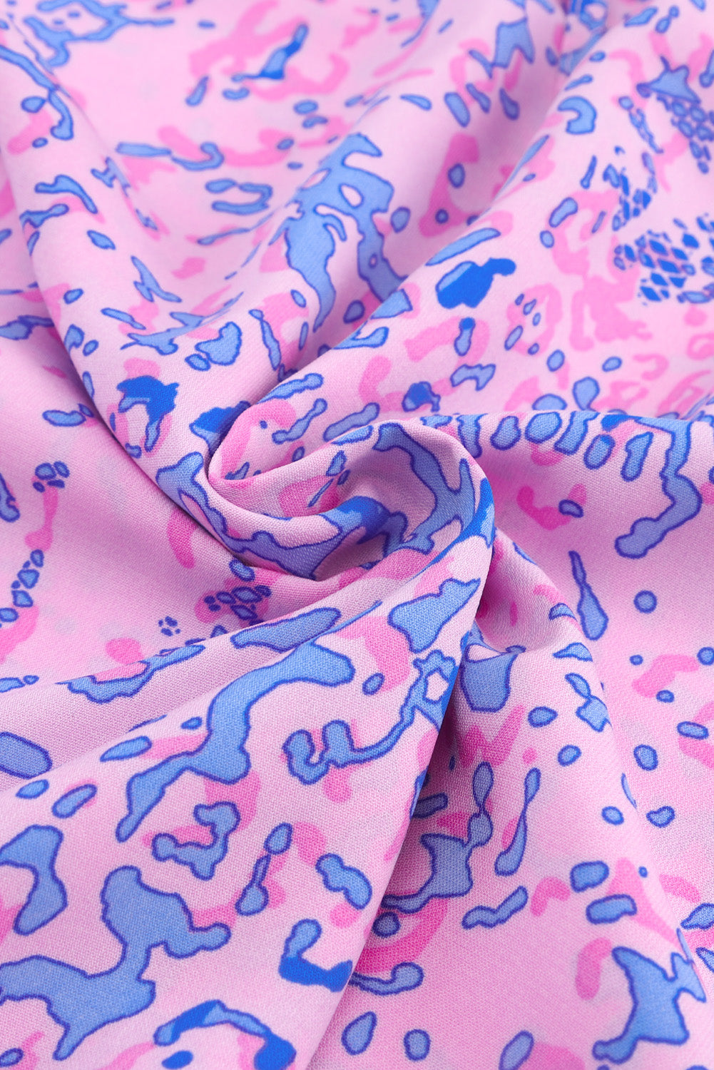 Purple Leopard Print Long Sleeve Shirt Dress