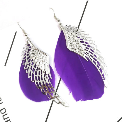 Vintage feather earrings