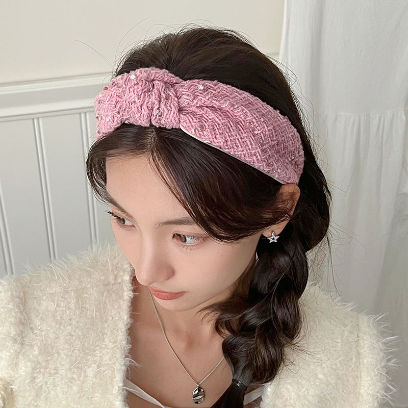 Fashion Retro Type Classic Style Woolen Knotted Headband