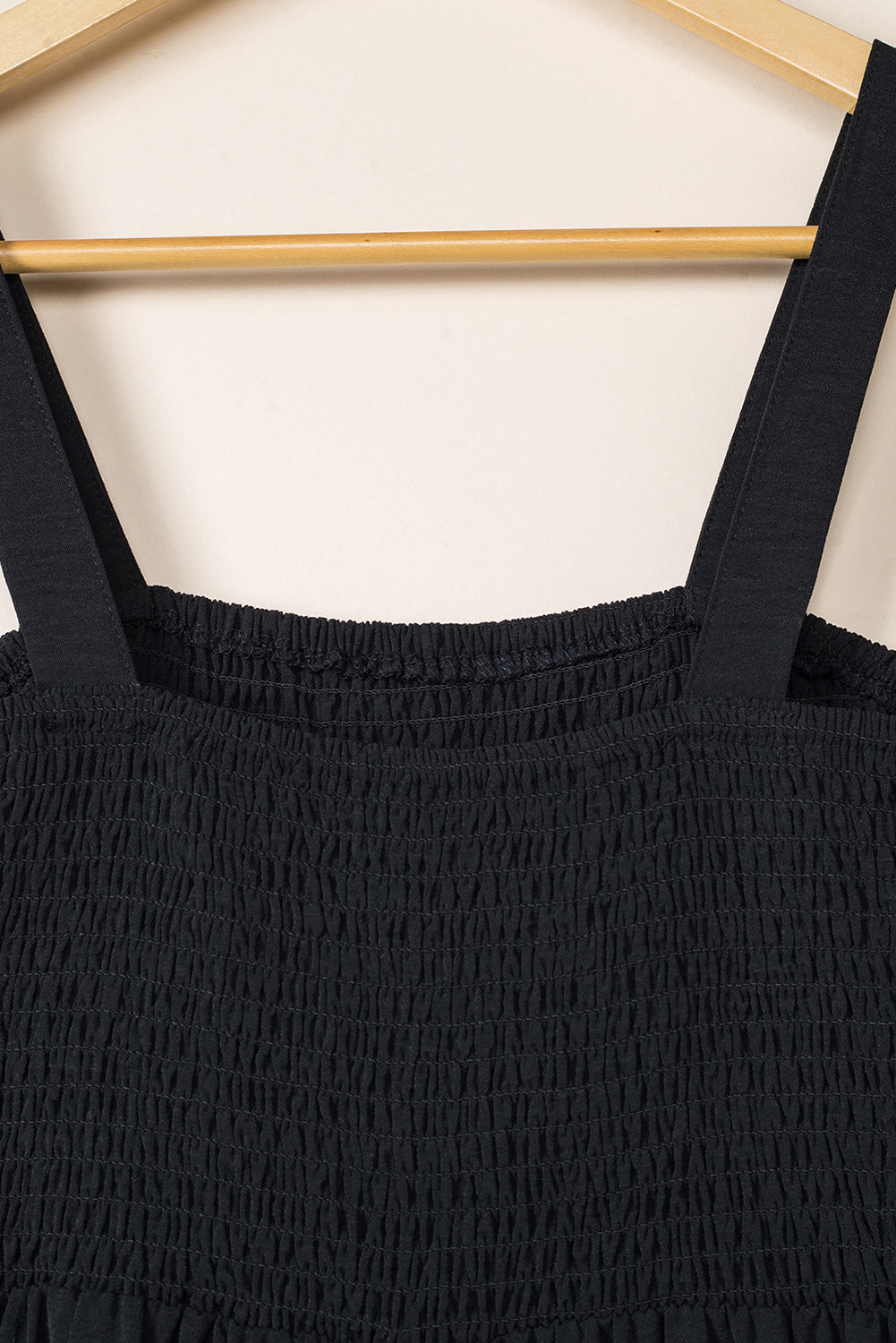 Pink Abstract Floral Painting Smocked Wide Leg Jumpsuit