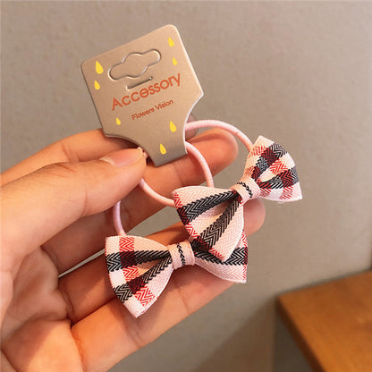 Children's Jewelry Fabric Bowknot Rubber Band Card Pack