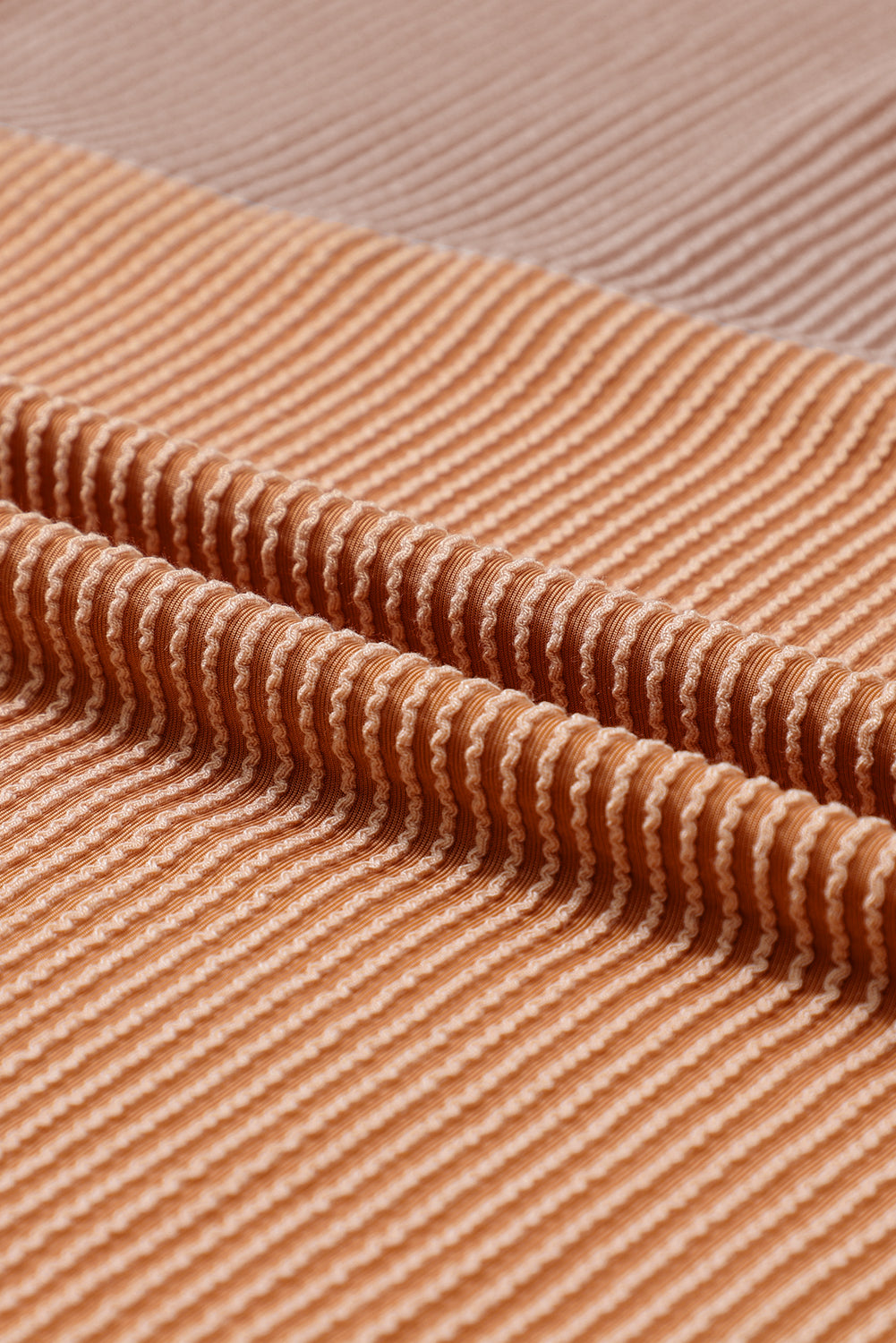 Fiery Red Corded 2pcs Colorblock Pullover and Pants Outfit