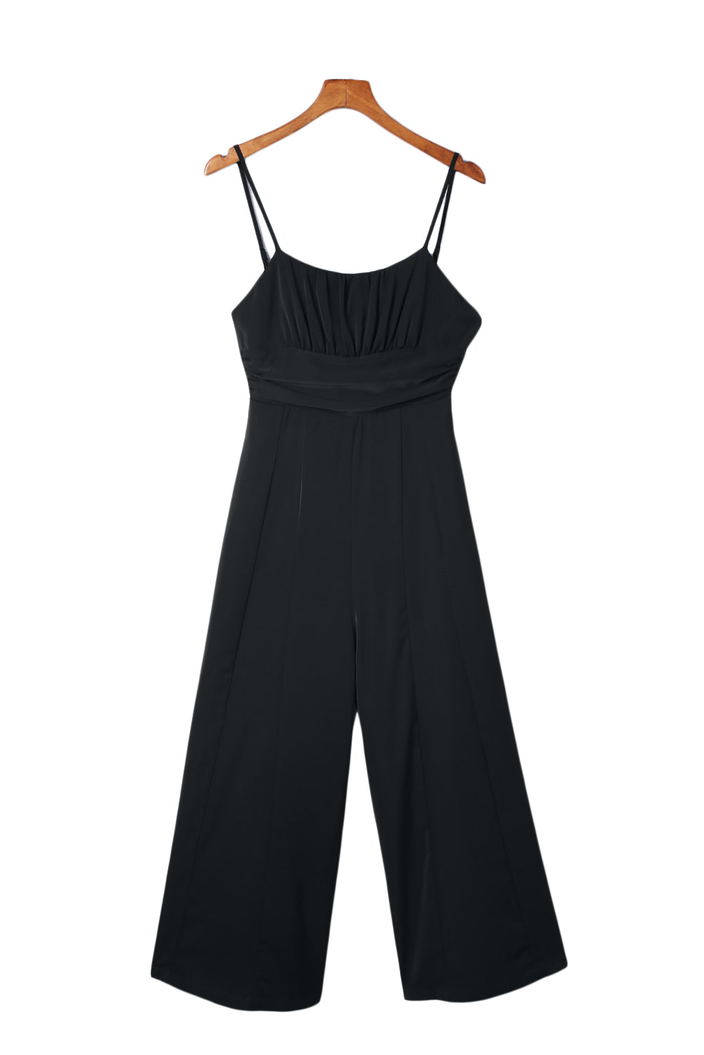 Orange Spaghetti Straps Backless Knot Wide-Leg Jumpsuit