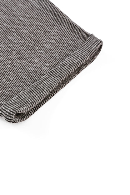 Beige Ribbed Elastic Waist Romper