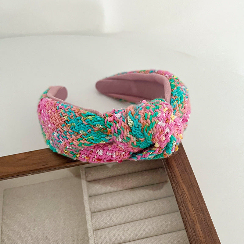 Retro Debutante Style Knotted Hair Hoop All-match Outing Barrettes BB Clip Hairpin