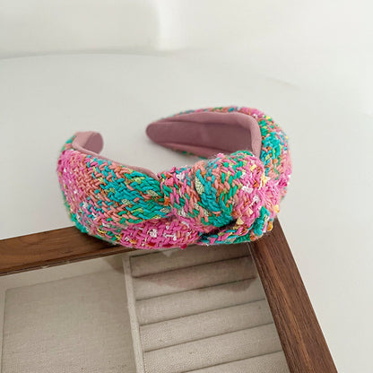 Retro Debutante Style Knotted Hair Hoop All-match Outing Barrettes BB Clip Hairpin