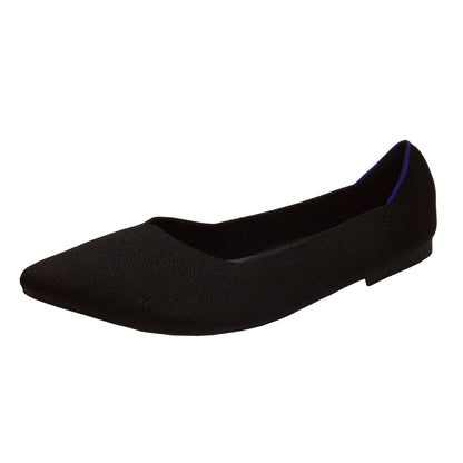 Women's Fashion Flyknit Pointed Braided Shoes