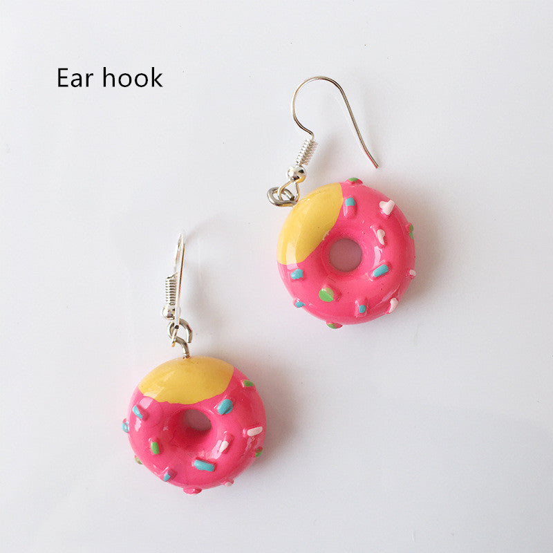 Donut hand made earrings