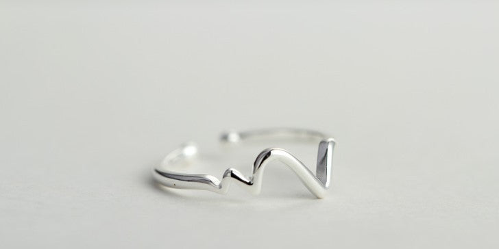 Heartbeat Ring Personality Simple Jewelry