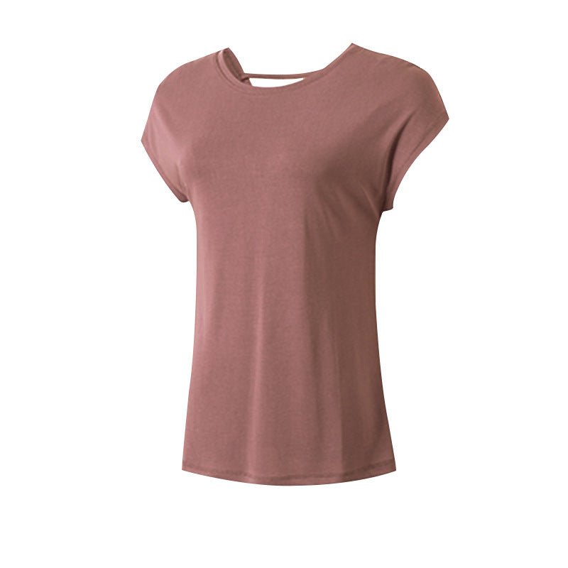Yoga clothing tops women's Modal back T-shirt