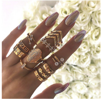 Diamond set ring jewelry