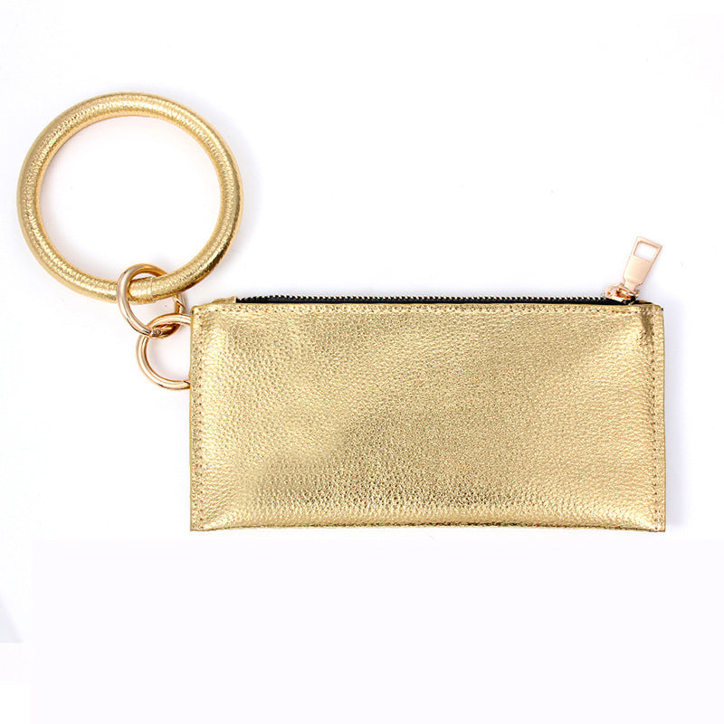 Leopard Leather Tassel Double Layer Jewelry Bag