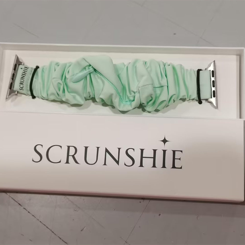 Scrunchie Watch With Pocket  Hidden Zipper Pocker