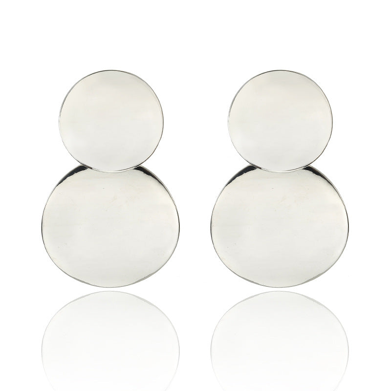 Geometric shell earrings