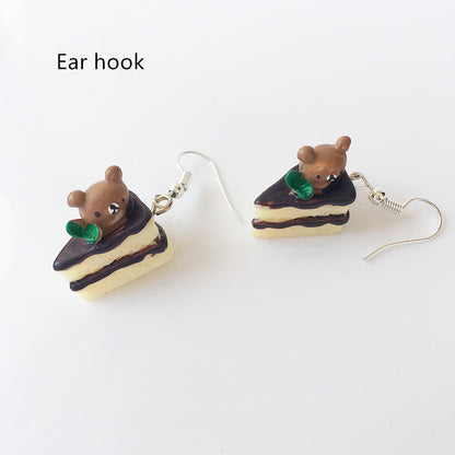 Donut hand made earrings