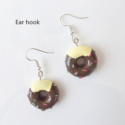Donut hand made earrings