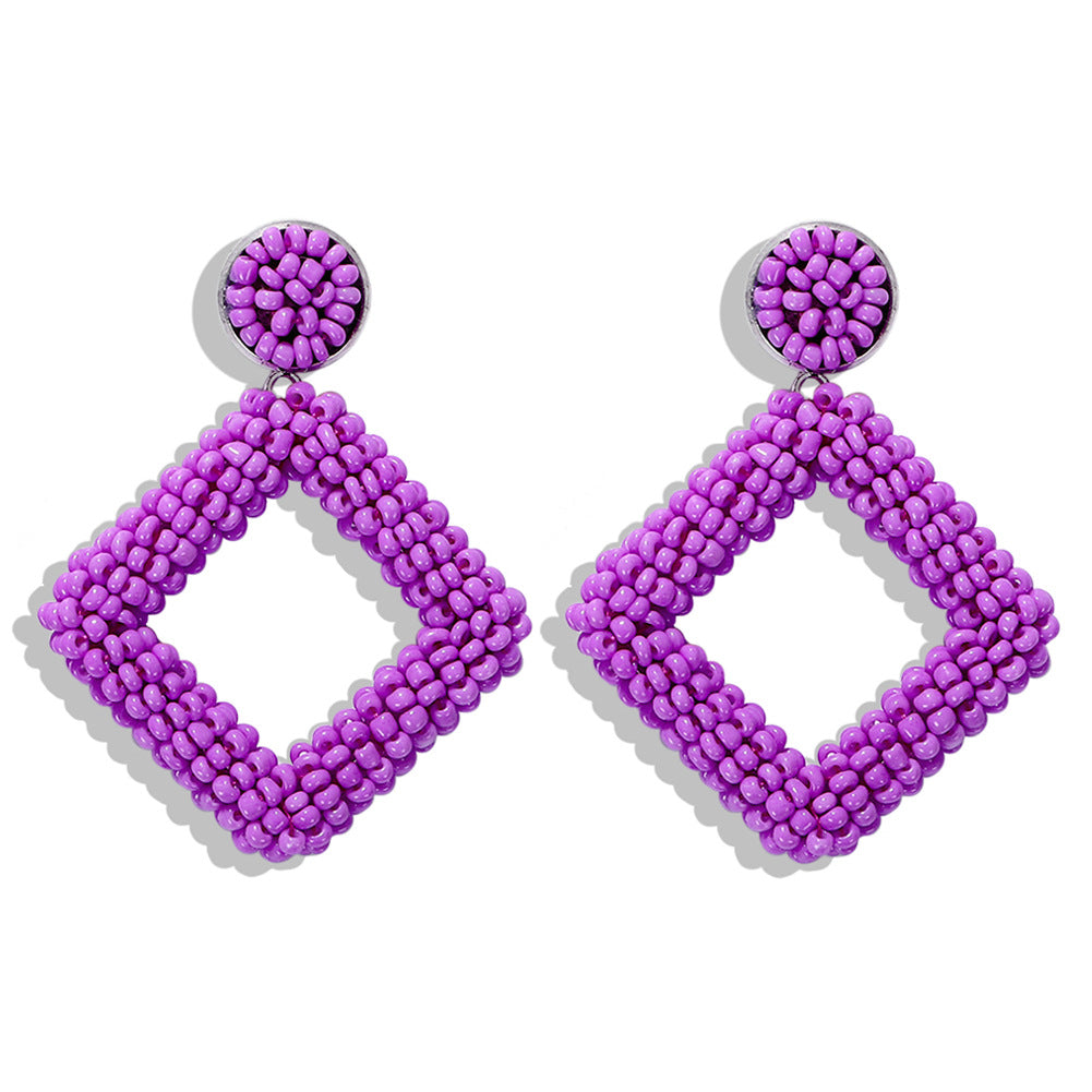 Diamond Bead Earrings
