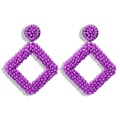 Diamond Bead Earrings