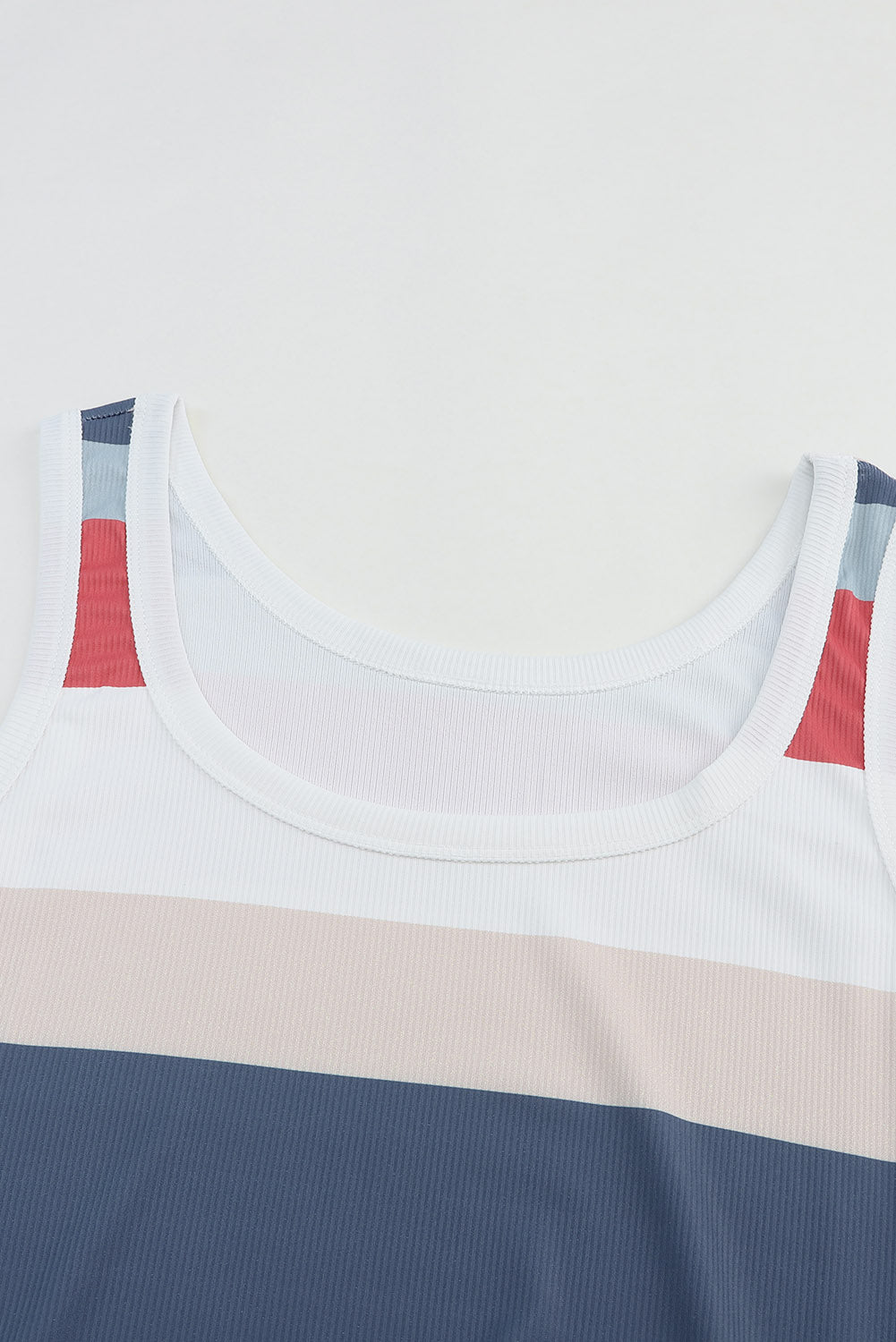 Striped Print Lace-up High Waist Sleeveless Romper