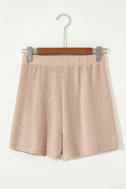 Jet Stream Corded Elastic High Waist Wrap Skort