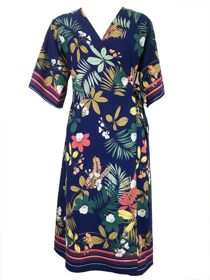 Women's Cardigan Lace-up Vacation Sun Protection Clothing Bohemian Printed Dress