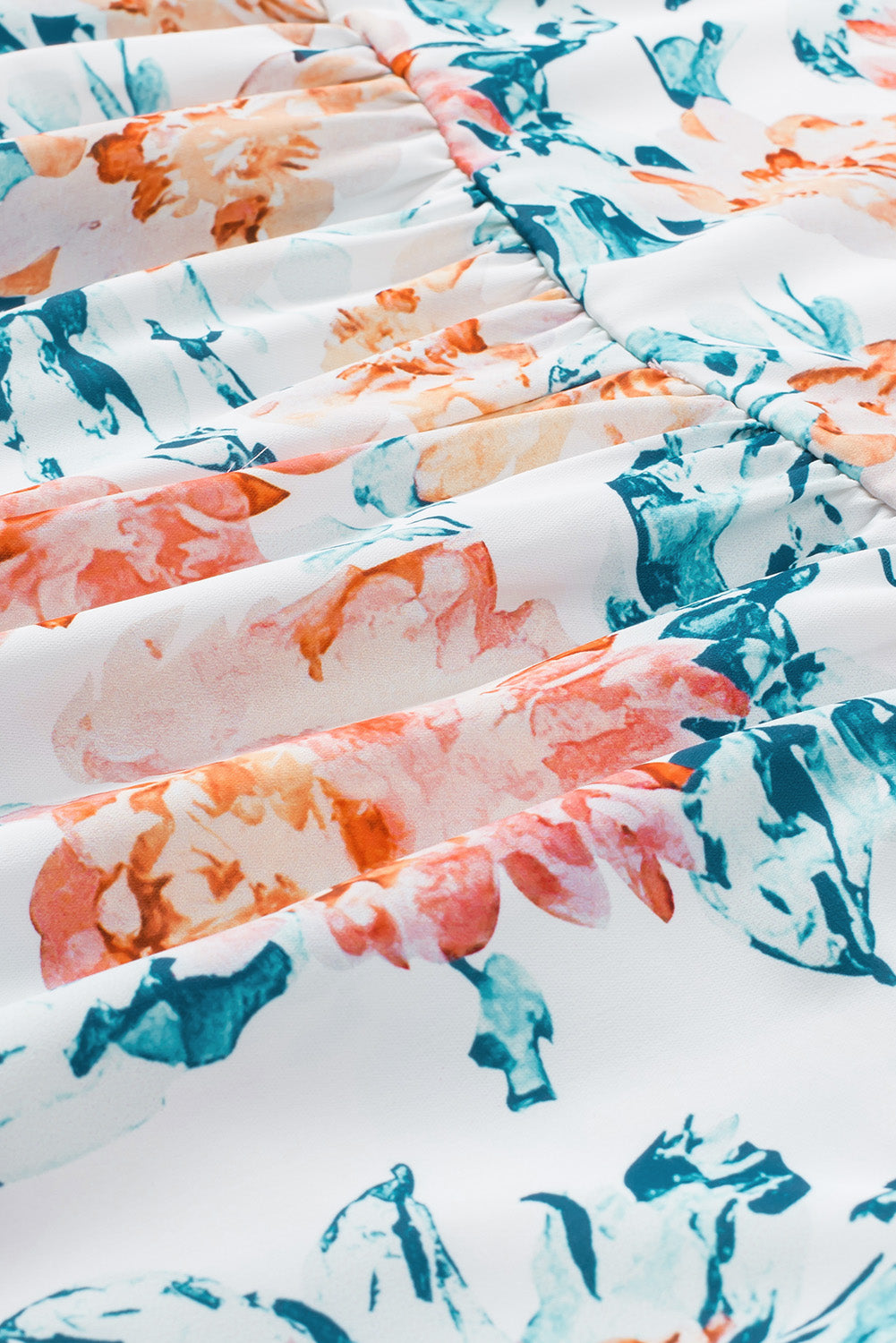 White Plus Size Floral Print Sleeveless Wide Leg Jumpsuit