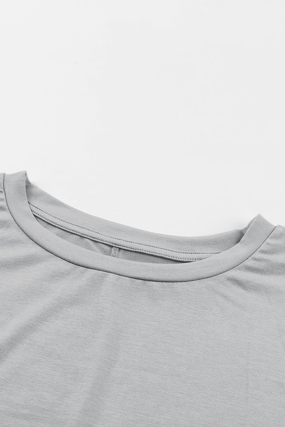 Khaki Side Pockets Short Sleeve Tunic Top