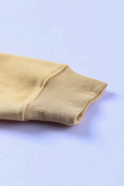 Pink AMEN Leopard Letter Print Oversized Pullover Sweatshirt