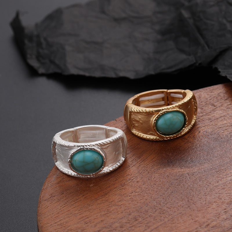 Elastic Metal Ladies Brushed Ring Wholesale