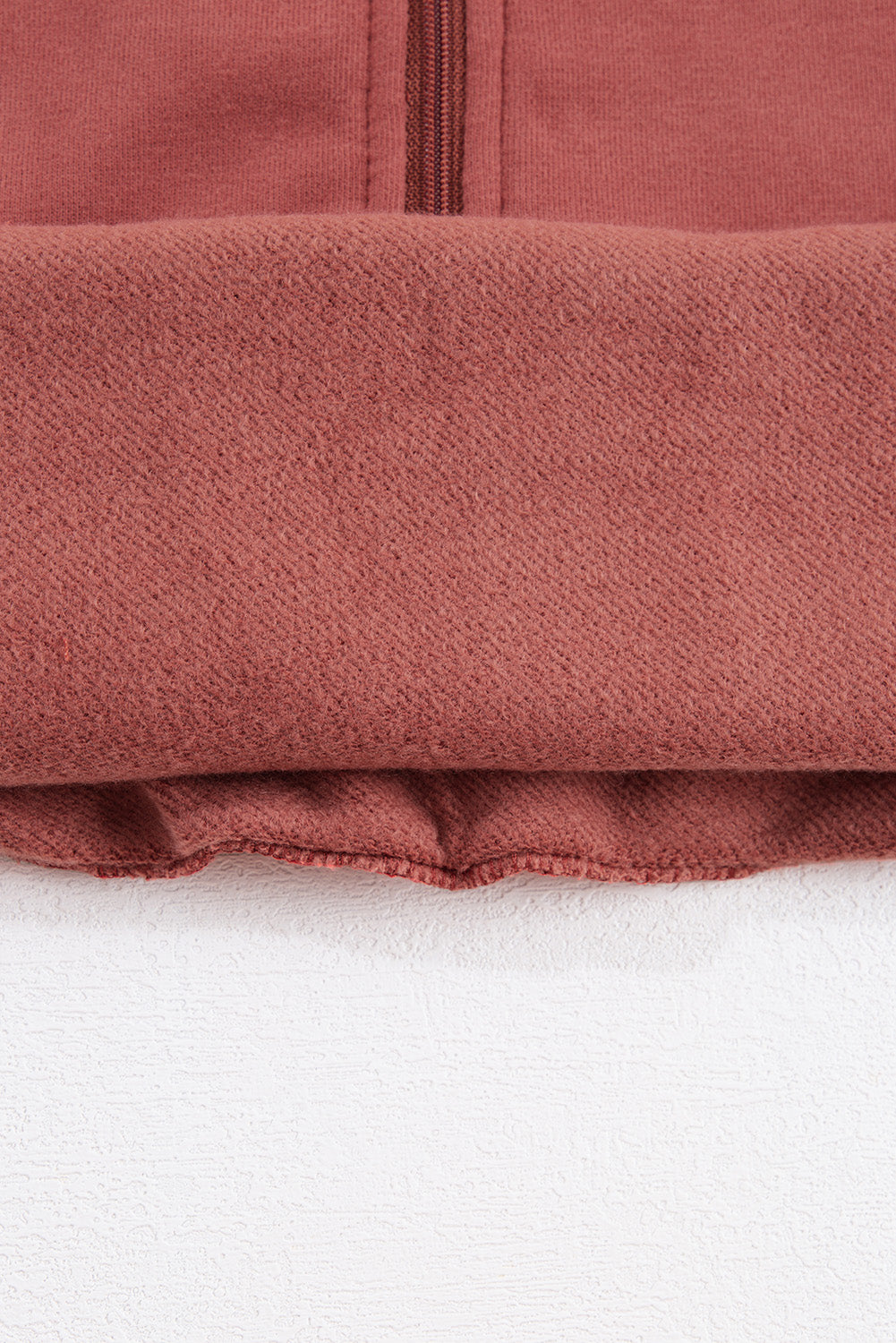 Khaki Printed Plaid Sleeve Patchwork Collared Textured Sweatshirt