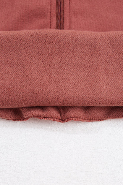 Khaki Printed Plaid Sleeve Patchwork Collared Textured Sweatshirt