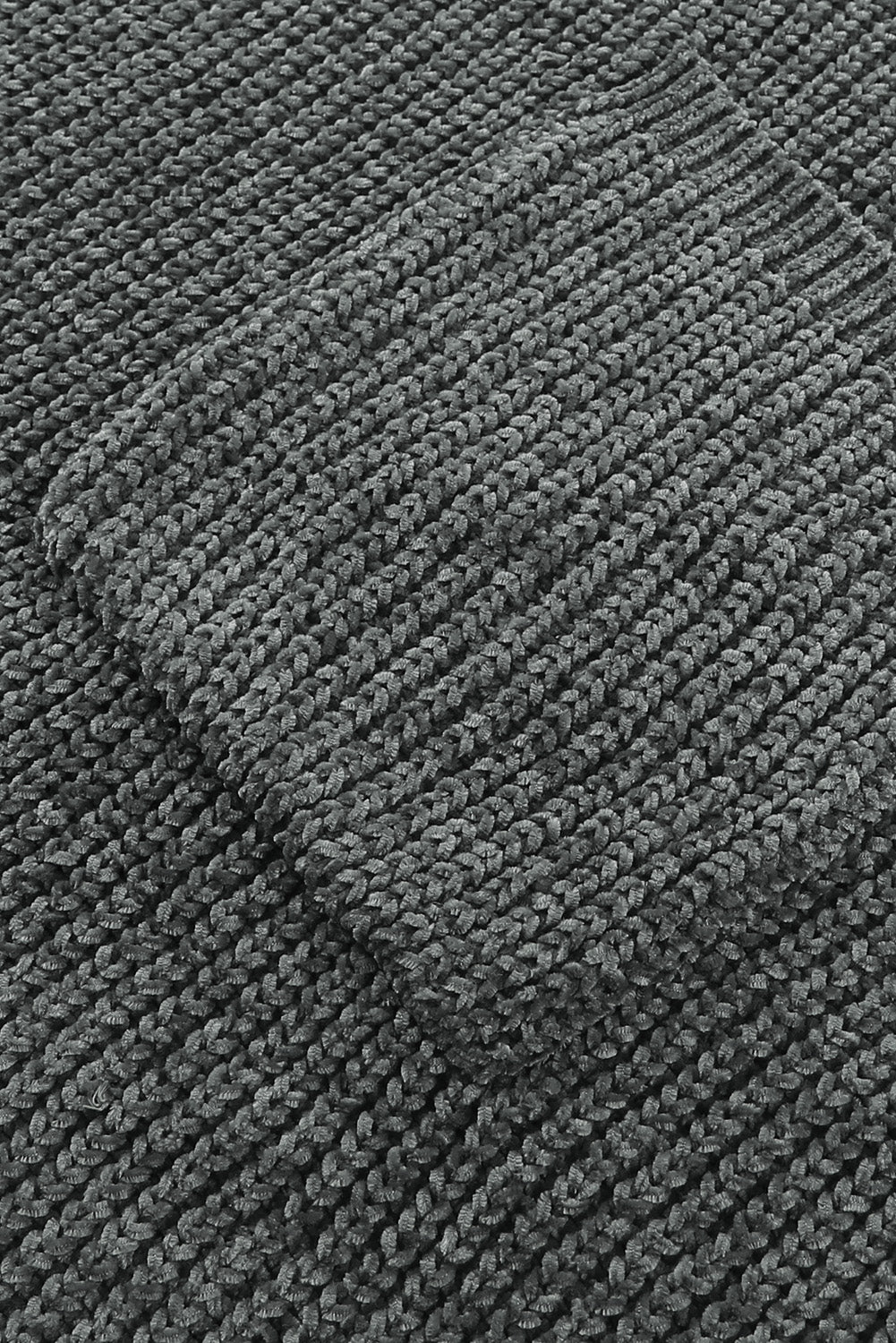 Bright White Ripped Raw Hem Chunky Pullover Sweater