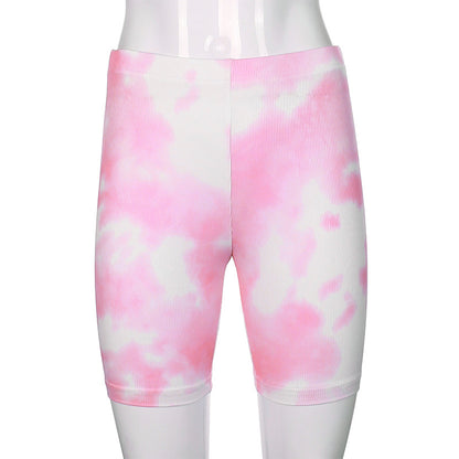 Featured tie-dye slim slimming women's clothing