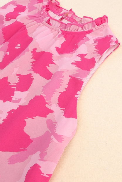 Leopard Pocket Short Sleeve Drawstring Lounge Set