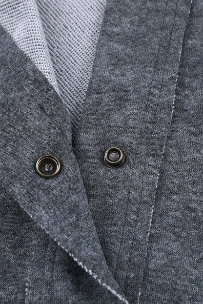 Red Vintage Washed Flap Pocket Button Shacket