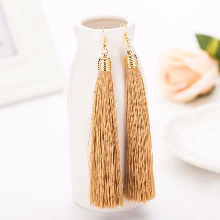 Long tassel earrings