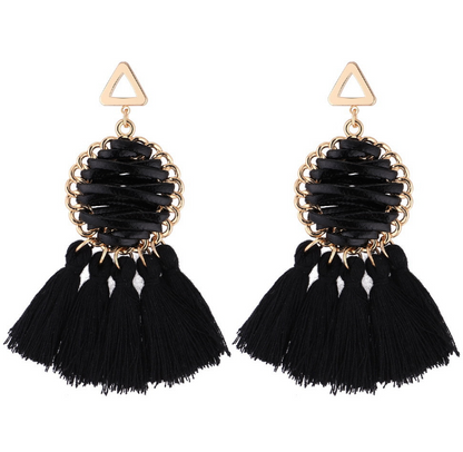 Fringed earrings