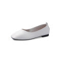 Women's Autumn Fashion Low-cut Square Toe Vintage Flat Shoes