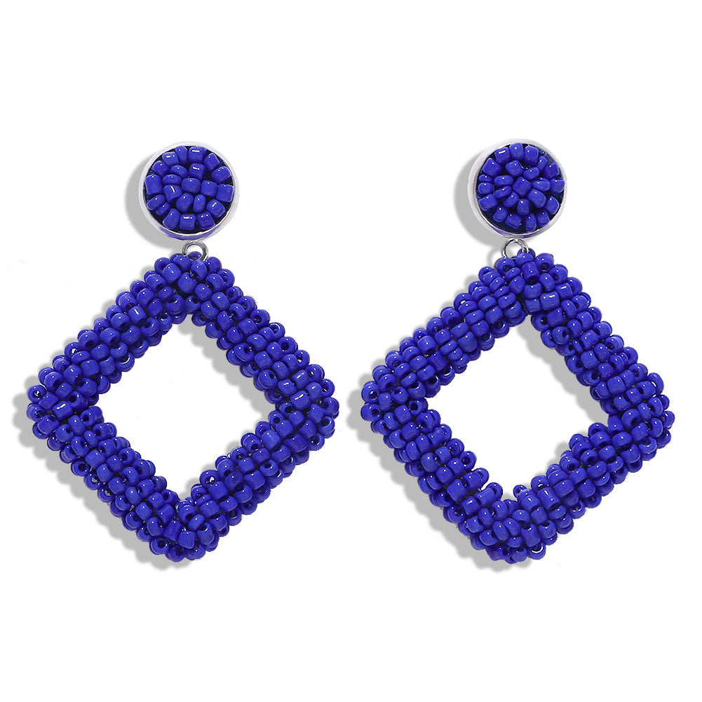 Diamond Bead Earrings