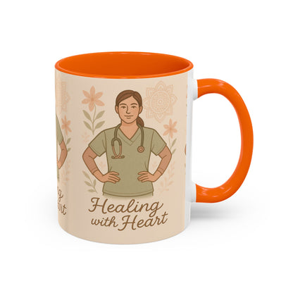 Mug Nursing Healing with Heart 11oz