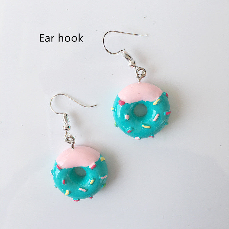 Donut hand made earrings