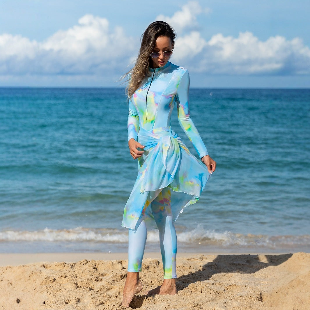Womens Sun-Protective Long-Sleeve Jumpsuit