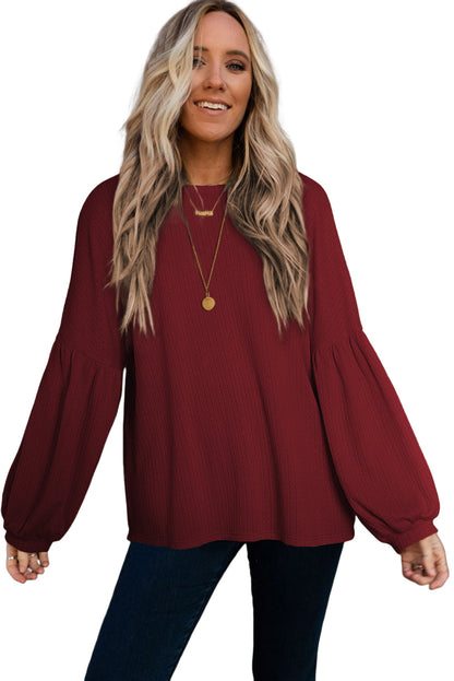 Red Dahlia Merry Christmas Graphic Jacquard Knit Curvy Top