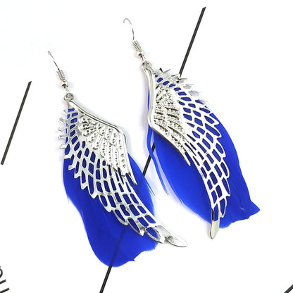 Vintage feather earrings